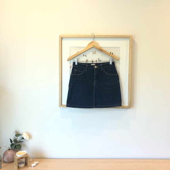 Calvin Kline Jeans blue mini skirt - Picture 2 of 4